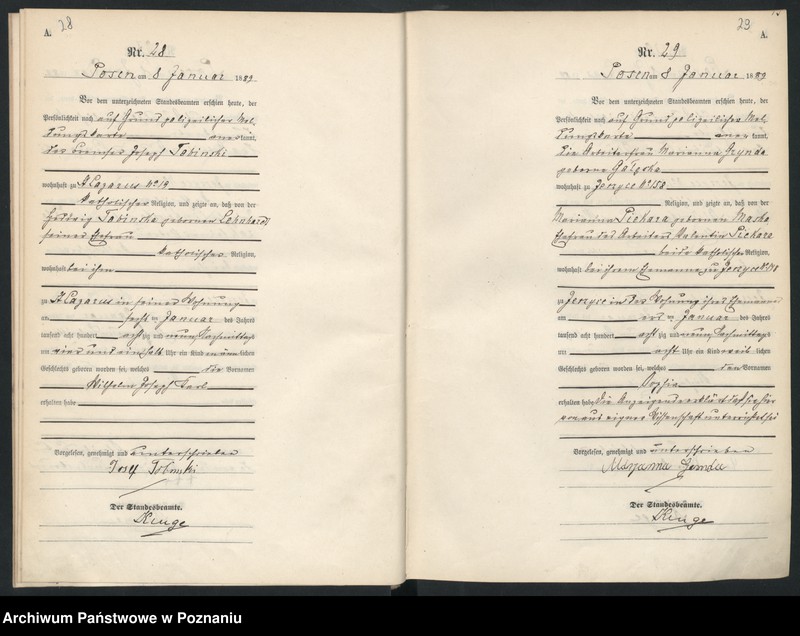 Obraz 18 z jednostki "Księga urodzeń t. I"