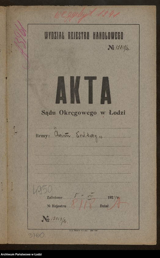 Obraz 2 z jednostki "Chaim Erdberg- sprzedaż węgla i drzewa"