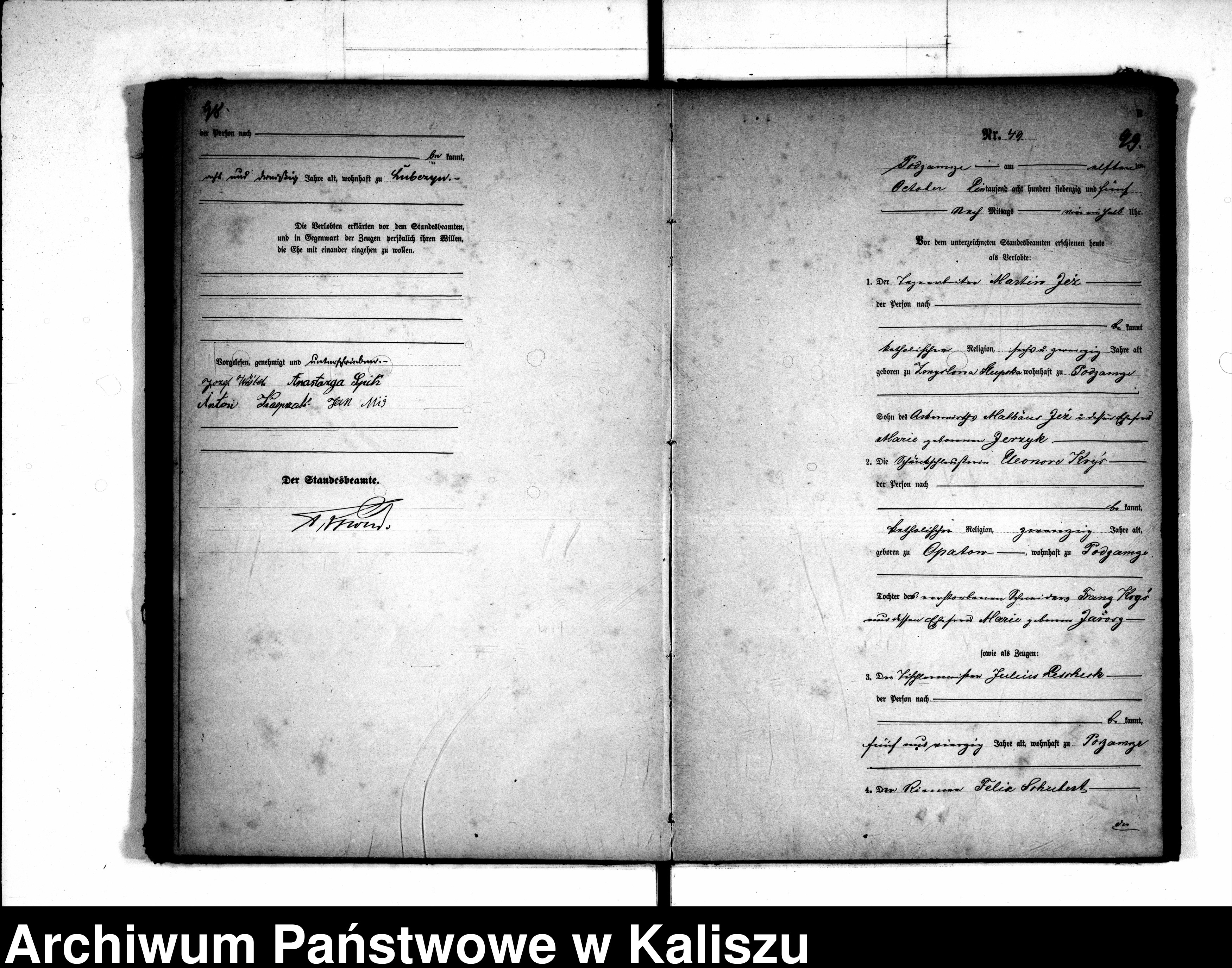 Skan z jednostki: [Księga małżeństw]