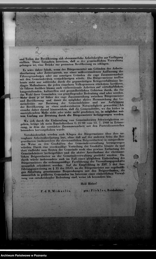 Obraz 6 z jednostki "Ernennung des Landeshauptmanns. Berufungen der Kreisräte"