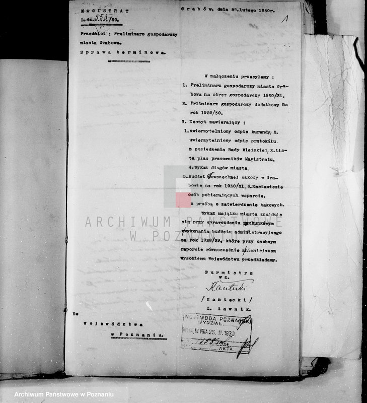 Obraz 5 z jednostki "Budżet i sprawy rachunkowe miasta Grabowa"