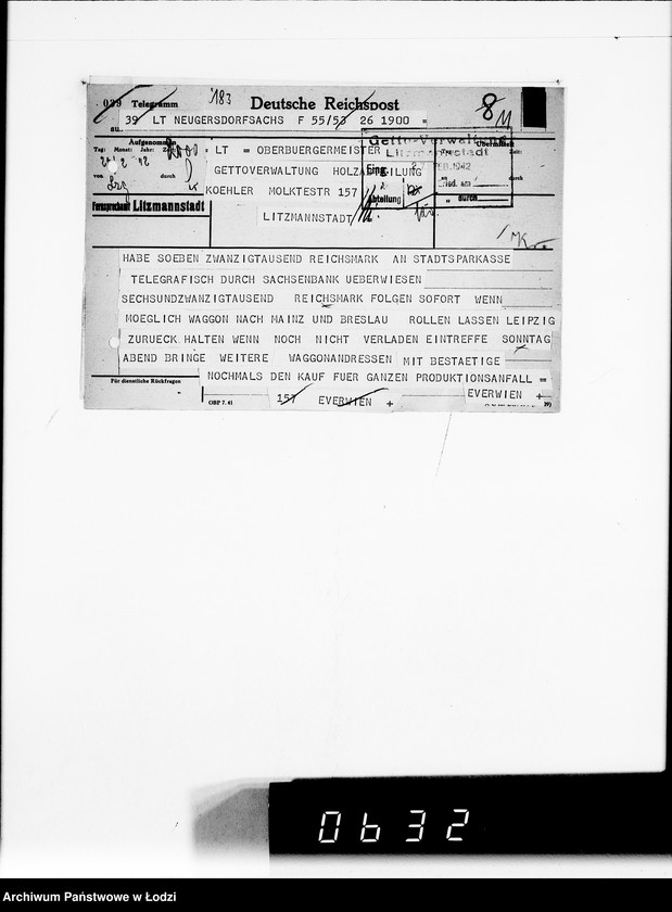 Obraz 15 z jednostki "[Korespondencja z firmą Otto Everwien w sprawie dostarczenia kojców dziecięcych]"