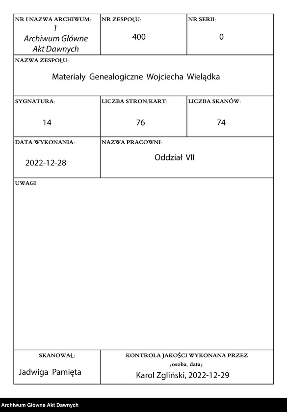 Obraz 1 z jednostki "Chodasewicz vel Chodaszewicz h. Prus. Tablica genealogiczna."