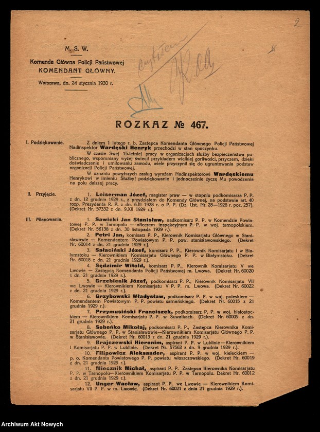 image.from.unit.number "[Rozkazy Komendanta Głównego Policji Państwowej.]"