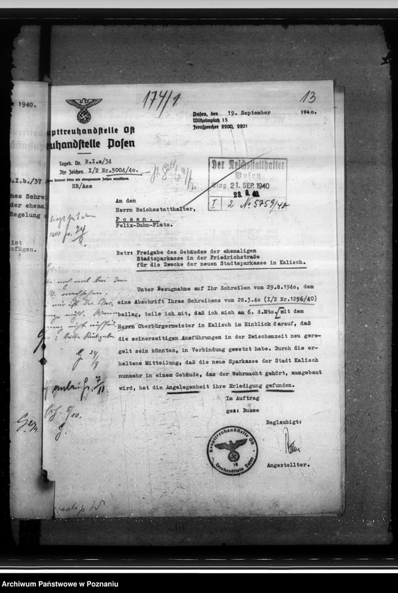 Obraz 17 z jednostki "Sparkassen und Giroverband Wartheland"