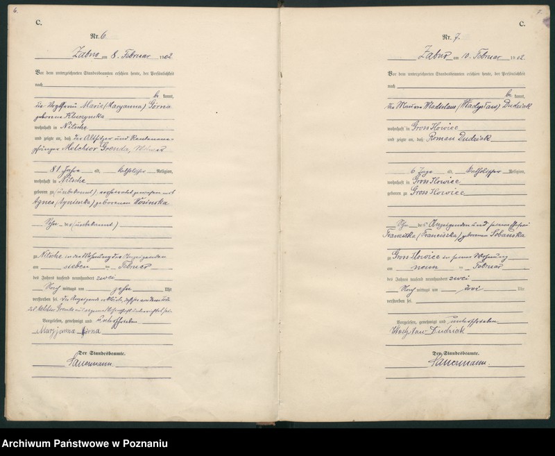 Obraz 6 z jednostki "Sterbe-Haupt-Register"