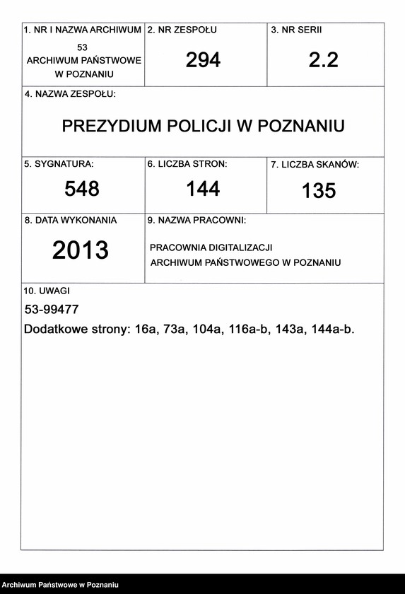 Obraz 1 z jednostki "A. betr. die verschiedenen Korrespondenzen wegen Ausweisung der polnischen Überläufer sowie auch die dem Herrn Ober Präsidenten bezüglich dieser Individuen einzureichenden Veränderungs-Nachweisungen"