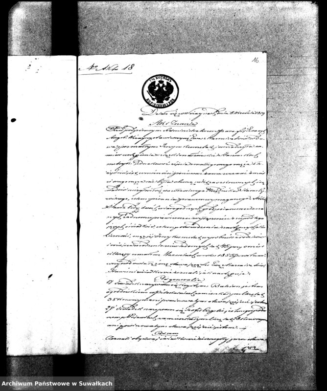 image.from.unit.number "Dowody do Aktów Małżeństw Parafii Ew. Augsburskiej Wiżajny za rok 1859"