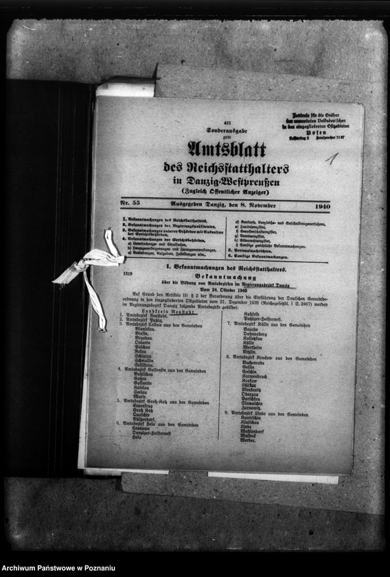 Obraz 5 z jednostki "Schriftwechsel mit den Kreisen aus Ostund Westpreussen - w sprawie Niemców, którzy zginęli w 1939 roku"