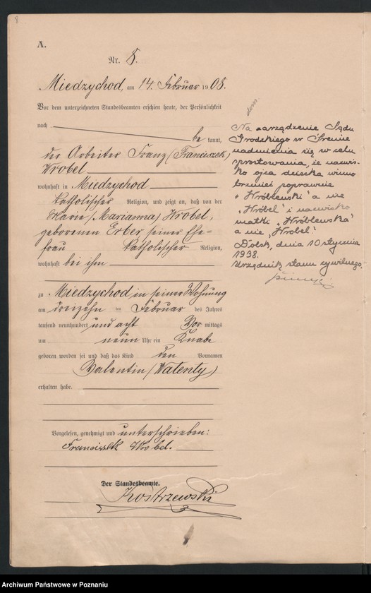 Obraz 11 z jednostki "Geburts-Haupt-Register"