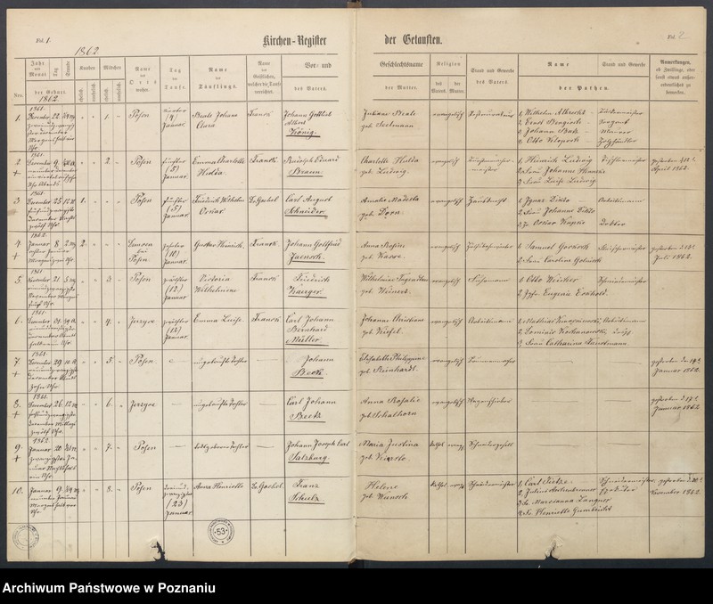 Obraz 4 z jednostki "Duplikat der Tauf, Trau und Sterberegister"