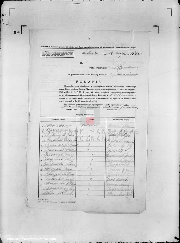 image.from.unit.number "Stowarzyszenie ochotniczej straży pożarnej powiat jarociński litery od A-J"