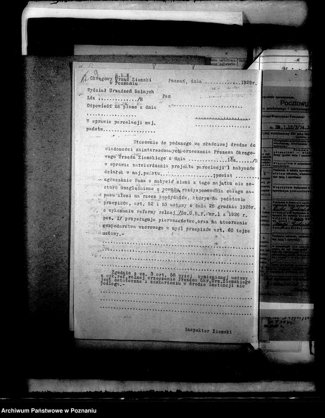 Obraz 12 z jednostki "Sprawy wodno-melioracyjne, załatwianie odwołań"