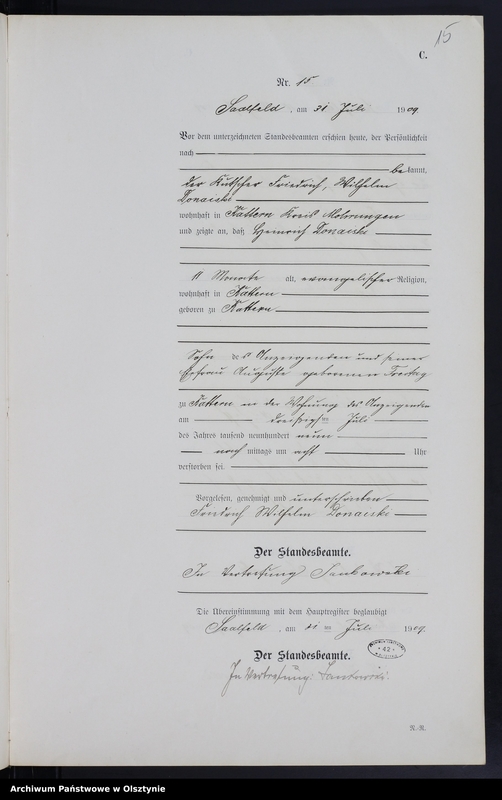 image.from.unit.number "Sterbe-Neben-Register Nr 1 - 26"