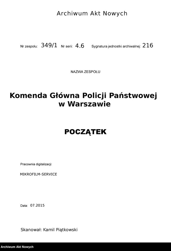 image.from.unit.number "Więzienie w Rawiczu - informacje o zwolnieniu osób skazanych za działalność komunistyczną. Kwestionariusze."