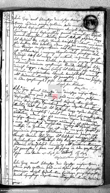 image.from.unit.number "Akta Cywilne Urodzonych Gminy Krasnopolskiey Pttu Seyneńskiego od Ru 1814."