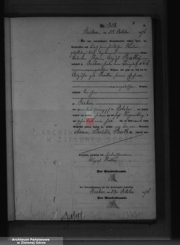 image.from.unit.number "Geburts-Neben-Register, Band III von No 812 bis No 980"