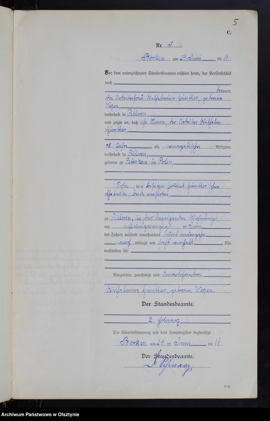 image.from.unit.number "Sterbe-Neben-Register Nr 1 - 16 [ Księga zgonów - wtóropis ]"