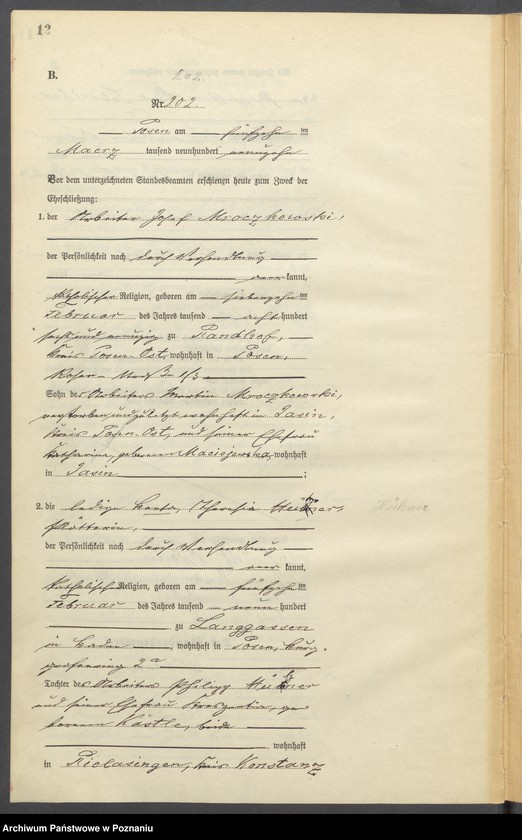 image.from.unit.number "Księga miejscowa małżeństw tom II [Rejestr główny małżeństw]"