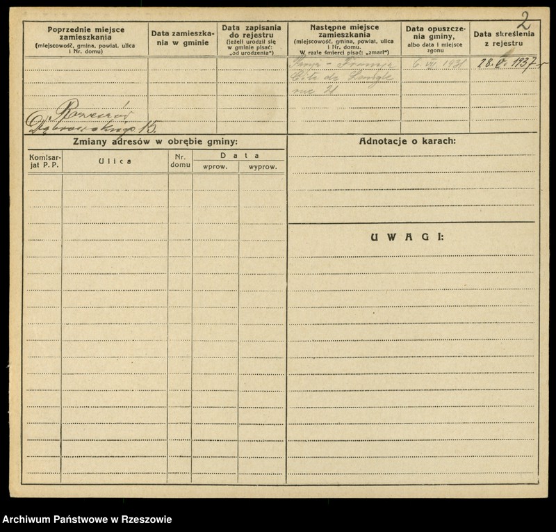 image.from.unit.number "Kartoteki kontroli ruchu ludności Litera: F"