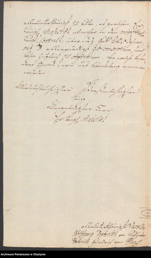 image.from.unit.number "Wisdehnen, H.[Haupt] A. [Amt] Brandenburg [Pokarmin]. Acta die Confirmaion des Kaufkontrakts zwischen dem Hof=und Legationsrath Andreas Ernst v. [von] Schlieben und dem Könighöfischen Stadtrath Bernh. [ Bernhard] Albrecht"