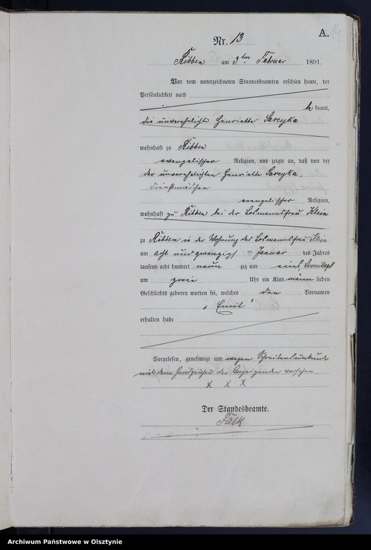image.from.unit.number "Geburts-Haupt-Register Nr 1 - 151"