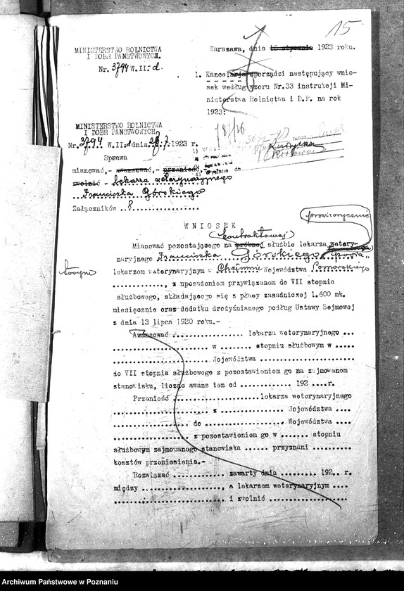 Obraz 19 z jednostki "Pow. lekarz Weterynaryjny Chełmno"