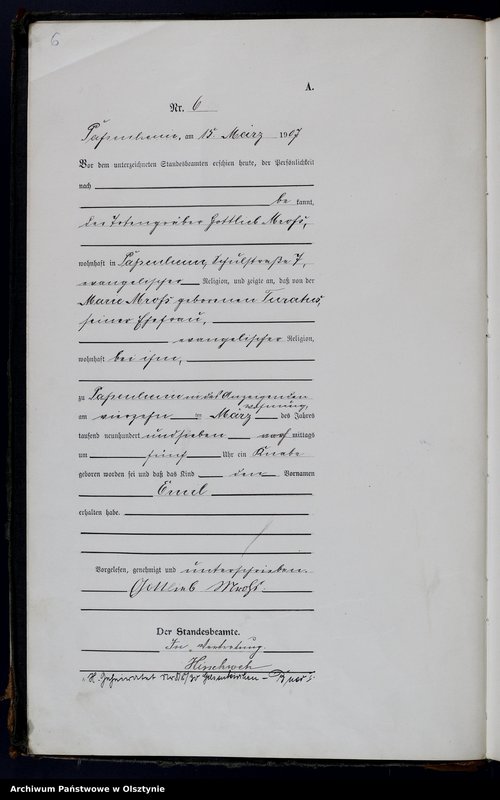 image.from.unit.number "Geburts-Haupt-Register Nr 1 - 55 [1907], Nr 1-67 [1908], Nr 1-60 [1909], Nr 1-68 [1910]"