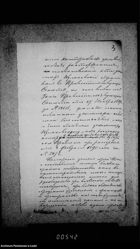 Obraz 8 z jednostki "O izmerenji zemel´ gor. Lodzi i sostavlenji plana"