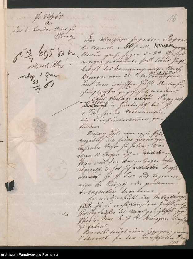 Obraz 20 z jednostki "A. betr. Stanislaus Paprocki, Wirtschaftsbeamte"