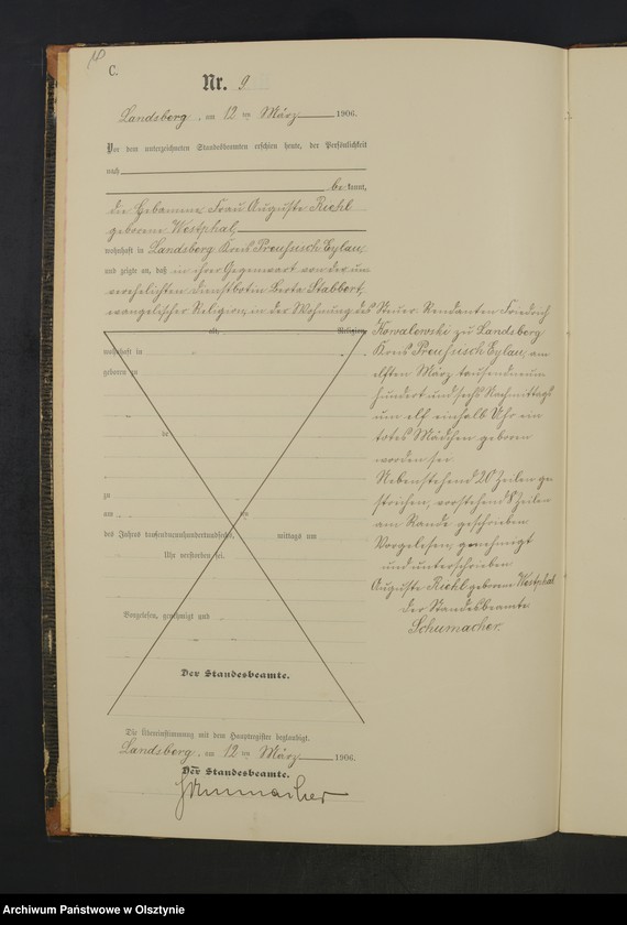 image.from.unit.number "Sterbe-Neben-Register Nr 1 - 45"