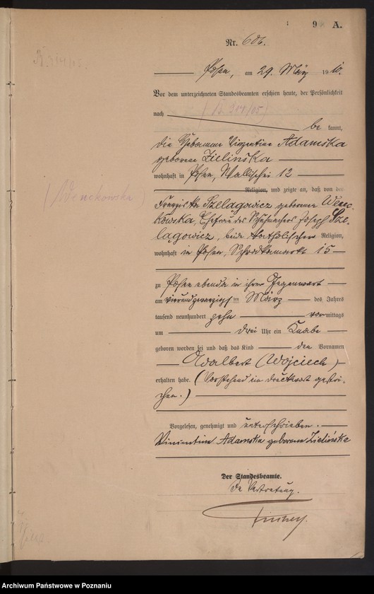 Obraz 10 z jednostki "[Rejestr główny urodzeń]"