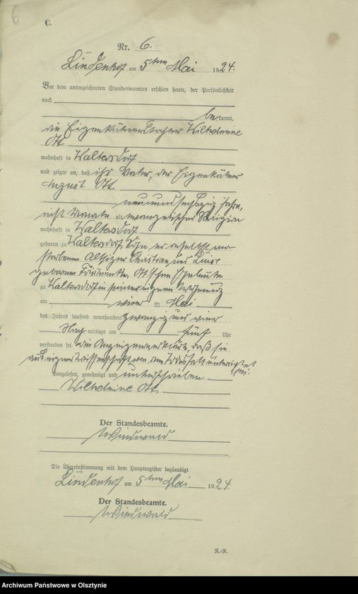 image.from.unit.number "Sterbe-Register / Neben-Register/ Nr 1 - 18"