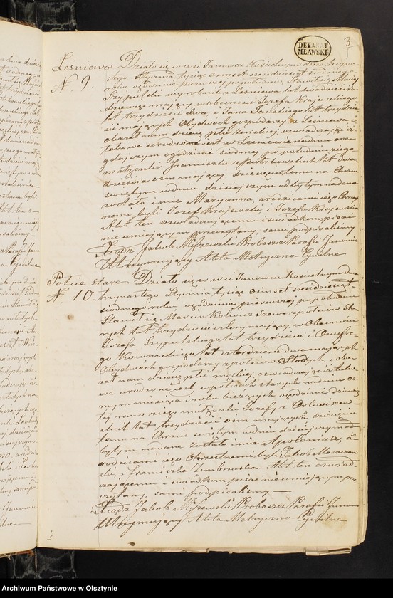 image.from.unit.number "Duplikat Akt Stanu Cywilnego Urodzonych, Zaślubionych i Zmarłych z Parafii Janowiec za Rok 1867"
