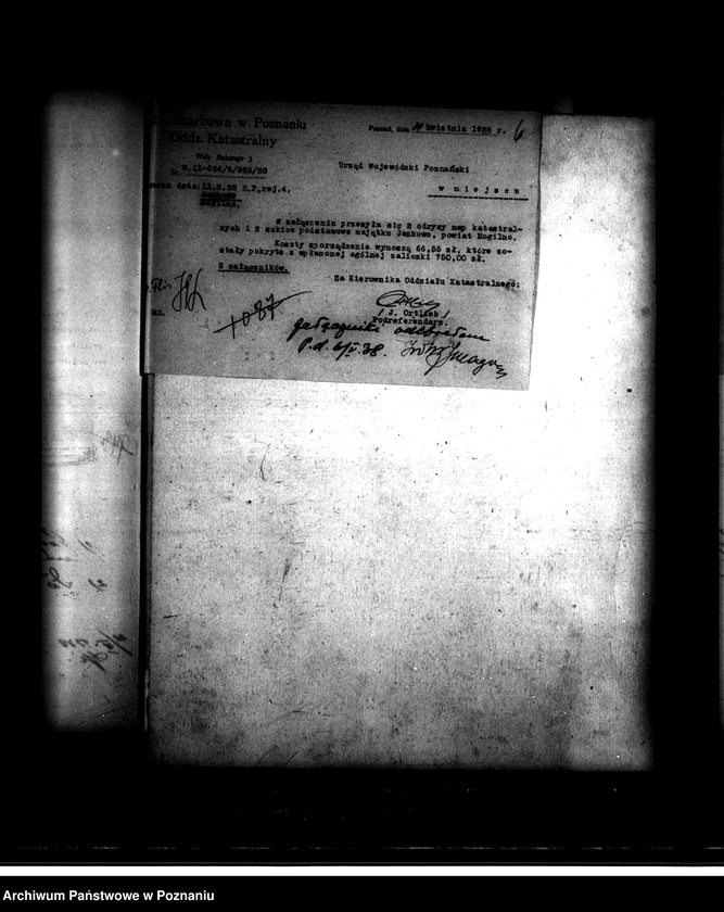 Obraz 10 z jednostki "Majątek Jankowo Ludwiniec powiatu mogileńskiego /operat pomiarowo-szacunkowy/"