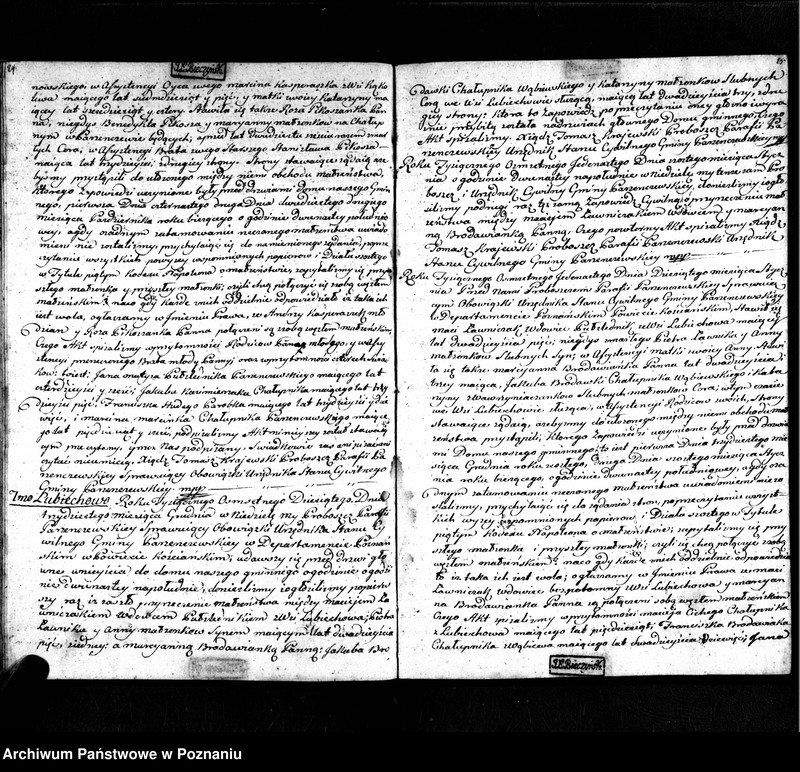 Obraz 13 z jednostki "Akta urodzonych, małżeństw i zmarłych"