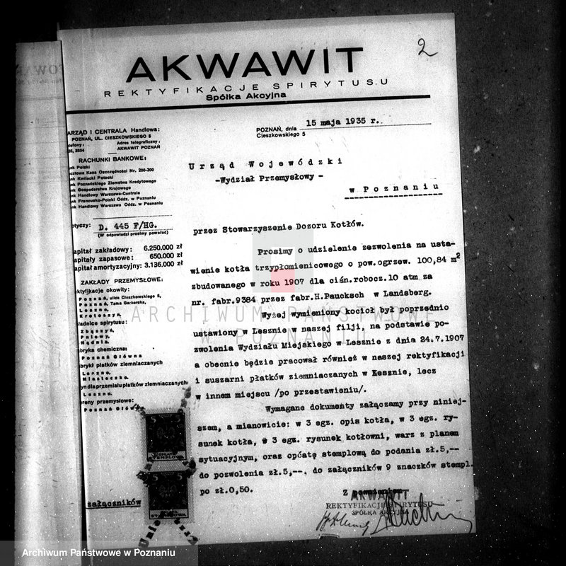 Obraz 6 z jednostki "Firma "Akwawit" S. A. Oddział w Lesznie"