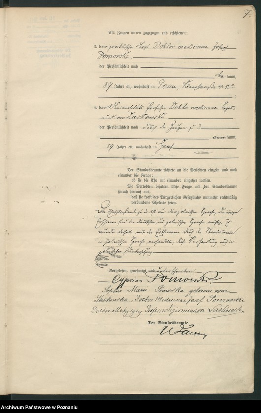 Obraz 9 z jednostki "Księga miejscowa małżeństw t. I"