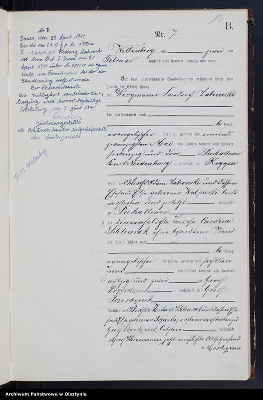 Obraz 16 z jednostki "Heiraths-Neben-Register Nr 1 - 50"