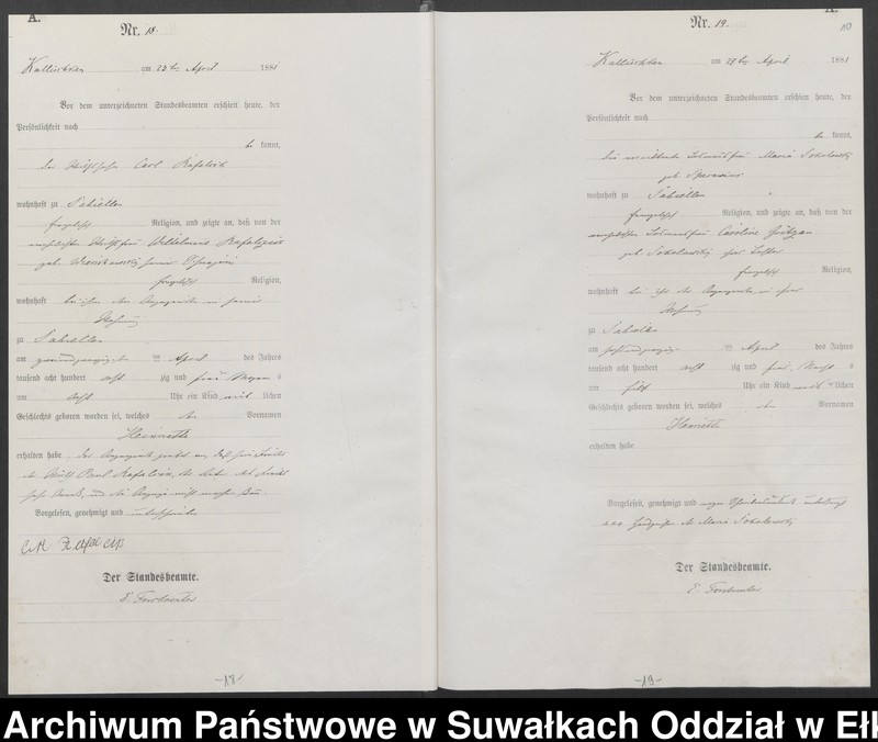 image.from.unit.number "[Geburts-Haupt-Register des Königlich Preussischen Standes-Amtes Kallischken Kreis Johannisburg]"