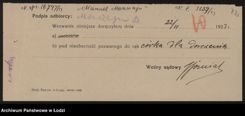 Obraz 14 z jednostki "Emanuel Monszajn- sprzedaż odpadków"