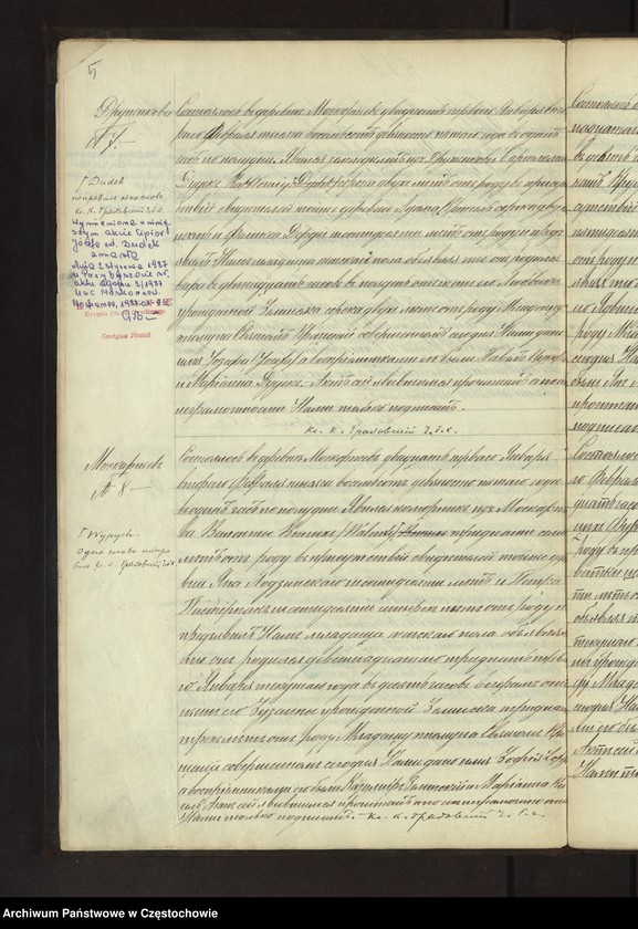 image.from.unit.number "Duplikat aktów urodzeń, małżeństw, zgonów z 1895 roku"