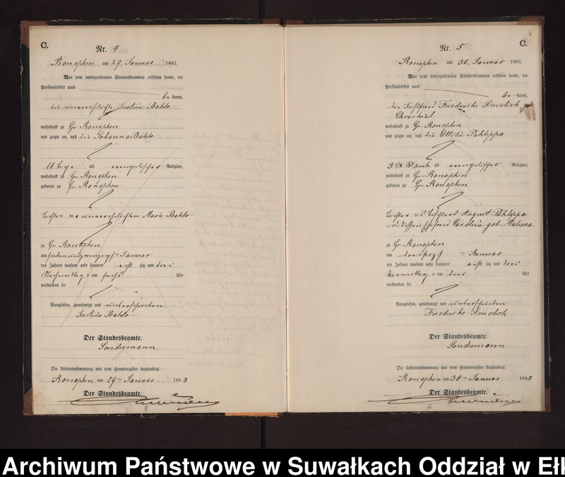 image.from.unit.number "Sterbe-Neben-Register des Preussischen Standes-Amtes Gr. Konopken Kreis Loetzen"