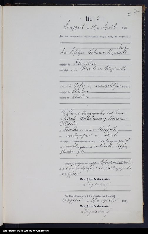 image.from.unit.number "Sterbe-Neben-Register Nr 1 - 22"