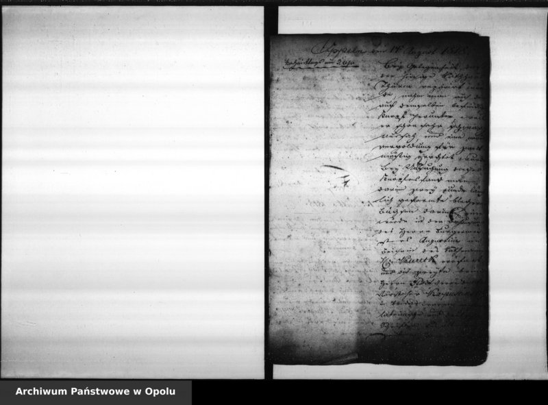 Obraz 5 z jednostki "Die im Jahre 1818 erfolgte Abnahme und Wiederaufsetzung des Knopfes auf dem hiesigen Rathaus - Thurme so wie die darinn gefundenen als auch jetzt wiederum hieneingethanen Nachrichten Vol. X"