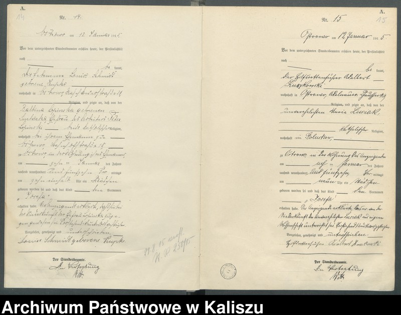 Obraz 12 z jednostki "[Księga urodzeń]"