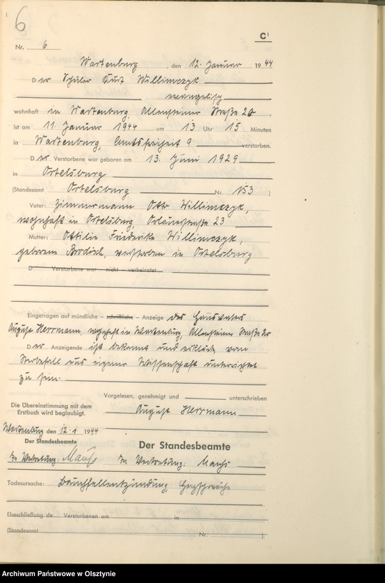 image.from.unit.number "Sterbebuch /Zweitbuch/ Nr 1 - 213"