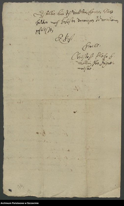 image.from.unit.number "Christoph Ploetze, Mellinscher Jägermeister, wegen des Angefälls auf Lebene und Loitzen-Haus in Stettin."