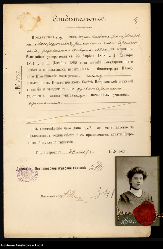 Obraz 10 z jednostki "O službe učitel’nicy Marii Ankerštejn"