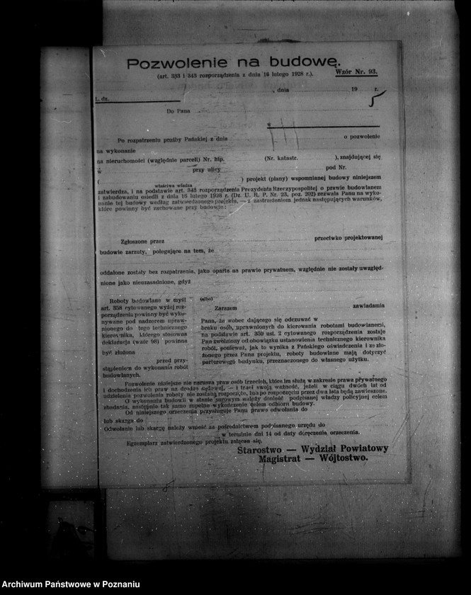 Obraz 9 z jednostki "Zatwierdzenie projektu zakładu przemysłowego /urządzenia kotłowni przy tartaku nr 489/ Fr. Koperskiego w Nekli powiat średzki/"